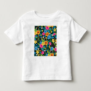 Lebhafte Ditsy-Blume Blumenmuster-43785 Kleinkind T-shirt