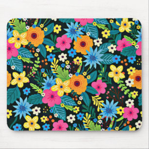 Lebhafte Ditsy-Blume Blumenmuster-43785 Mousepad