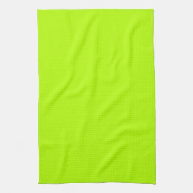Lebhafte elektrische Limettengrün für den Kunden Handtuch (Vertikal)