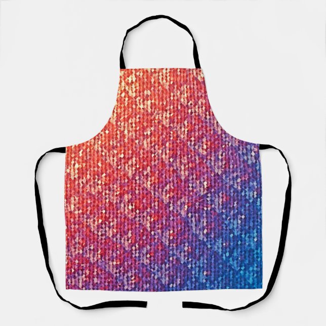 Lebhafte emotionale Mosaiksparkle Schürze (Vorderseite)