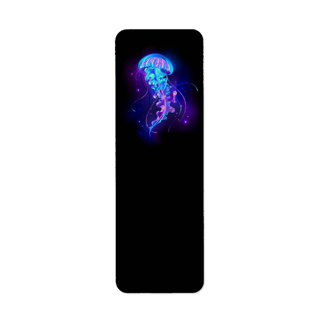 Lebhafte Farbe leuchtende Qualle (Vorne)