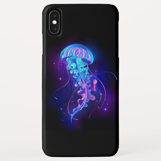 Lebhafte Farbe leuchtende Qualle Case-Mate iPhone Hülle (Rückseite)