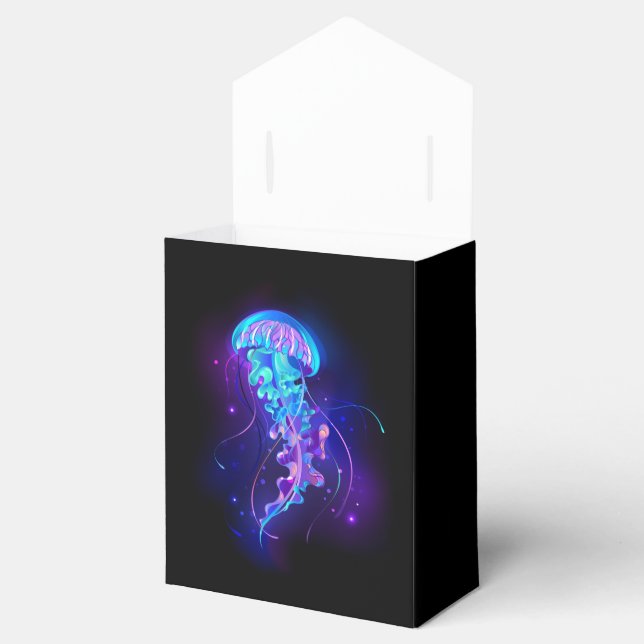 Lebhafte Farbe leuchtende Qualle Geschenkschachtel (Geöffnet)