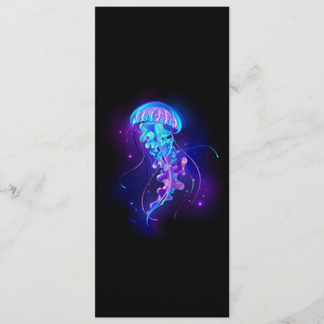 Lebhafte Farbe leuchtende Qualle Programm (Vorderseite)