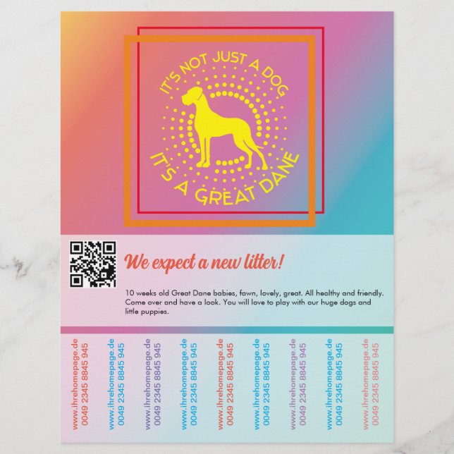 Lebhafte Farben, die Flyer verkaufen (Vorne)