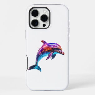 Lebhafte farbenfrohe Dolphin iPhone 16 Pro Max Hülle