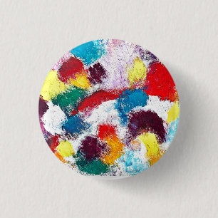 Lebhafte farbenfrohe mehrfarbige Krawatte Button