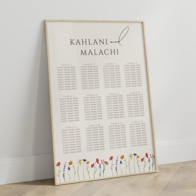 Lebhafte farbenfrohe Wildblume Moderne Sitzkiste Poster (Von Creator hochgeladen)