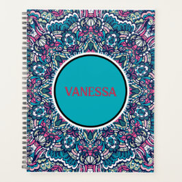 Lebhafte Farbenpracht Mandala Muster Boho Hippie P Planer