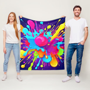 Lebhafte Farbexplosion: Ein Visuelles Fest Fleecedecke