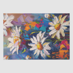 Lebhafte farbige Daisy-Blume Seidenpapier