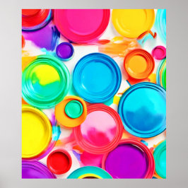 Lebhafte Farbpalette Poster