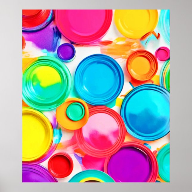 Lebhafte Farbpalette Poster (Vorne)