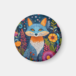 Lebhafte Fox Dot Kunst, Dichtung und Musik Magnet