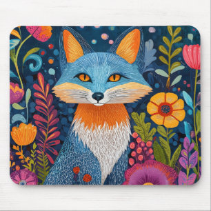 Lebhafte Fox Dot Kunst, Dichtung und Musik Mousepad