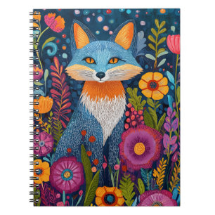 Lebhafte Fox Dot Kunst, Dichtung und Musik Notizblock