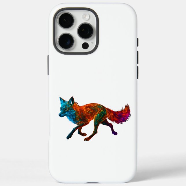 Lebhafte Fox-Kunst iPhone 16 Pro Max Hülle (Rückseite)