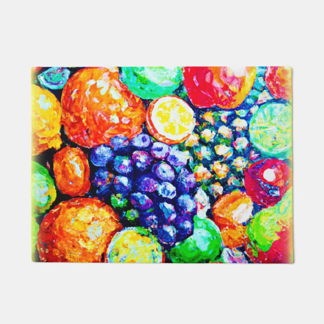 Lebhafte Fruchtfarbe. Jetzt kaufen Fußmatte (Vorderseite)