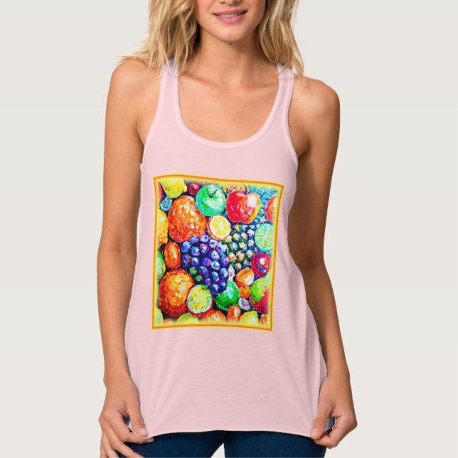 Lebhafte Fruchtfarbe. Jetzt kaufen Tank Top (Vorderseite)