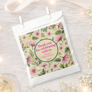 Lebhafte Frühlingsblumen Babydusche Geschenktütchen
