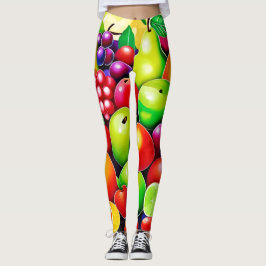Lebhafte Fruit Medley Art Leggings