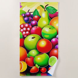 Lebhafte Fruit Medley Art Strandtuch