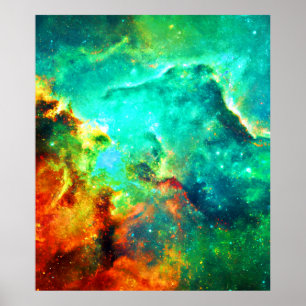Lebhafte Galaxy Leinwand Kunst, Kultur Poster