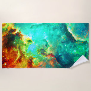 Lebhafte Galaxy Leinwand Kunst, Kultur Strandtuch