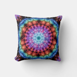 Lebhafte Gefärbte Krawatte Kaleidoskop Rainbow Man Kissen