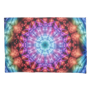 Lebhafte Gefärbte Krawatte Kaleidoskop Rainbow Man Kissenbezug