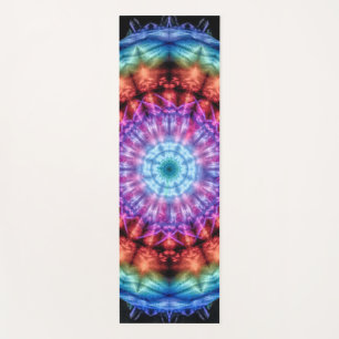 Lebhafte Gefärbte Krawatte Kaleidoskop Rainbow Man Yogamatte