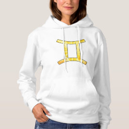Lebhafte Gemini Vibes - Abstrakte Gelbe Kunst Hoodie
