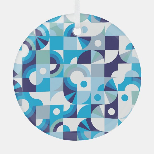 Lebhafte Geometrie: Moderne nahtlos Ornament Aus Glas (Vorderseite)