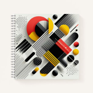 Lebhafte geometrische Abstraktion Notizbuch