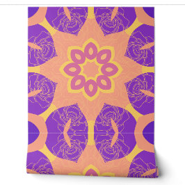 Lebhafte geometrische BlumenMandala Tapete