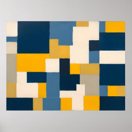 Lebhafte geometrische Fusion - Bold Abstrakt Wall Poster