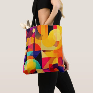 Lebhafte geometrische Harmonie Tasche
