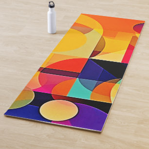 Lebhafte geometrische Harmonie Yogamatte