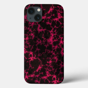 Lebhafte Gepunktete Rosa- und Schwarze Flammen Case-Mate iPhone Hülle