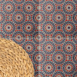 Lebhafte gestörte osmanische geometrische Motive Fliese<br><div class="desc">Diese Keramik ist mit einem faszinierenden geometrischen Muster geschmückt, das die Inspiration für die traditionellen osmanischen Motive zeichne. Das Design verfügt über eine komplexe Reihe von konzentrischen Formen, darunter Quadrate und Kreise, die zu einem atemberaubenden kaleidoskopischen Effekt zusammenkommen. Die Farbpalette ist reich an Blues, lebendigen Rottönen und einem zwielichtigen Beige,...</div>