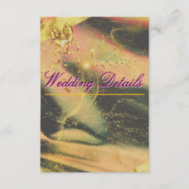 Lebhafte Gold-Abschlusskarten Begleitkarte