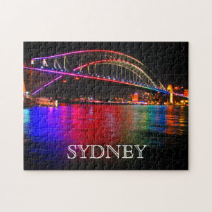 lebhafte Hafbrücke Sydney