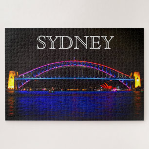 lebhafte Hafenbrücke Sydney