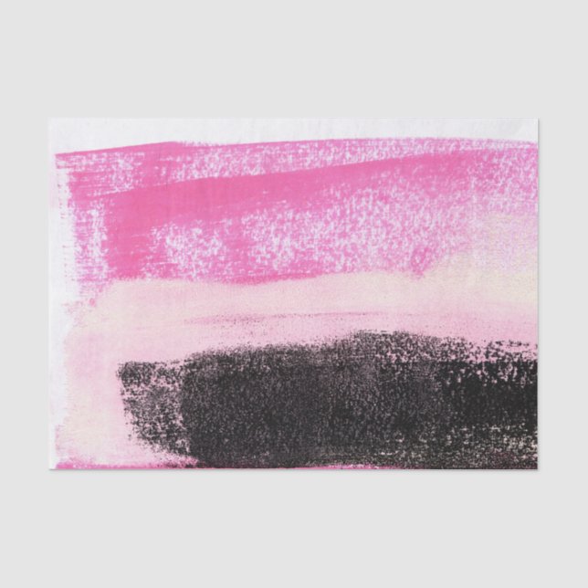 Lebhafte, heiß rosa, Abstrakte Tinte Seidenpapier (Vorderseite)