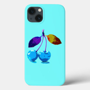 Lebhafte hellblaue Kirschen Case-Mate iPhone Hülle