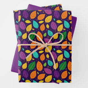 Lebhafte Herbstgänge Geschenkpapier Set
