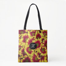 Lebhafte Herbstrot-gelbe Mini-Sonnenblumen