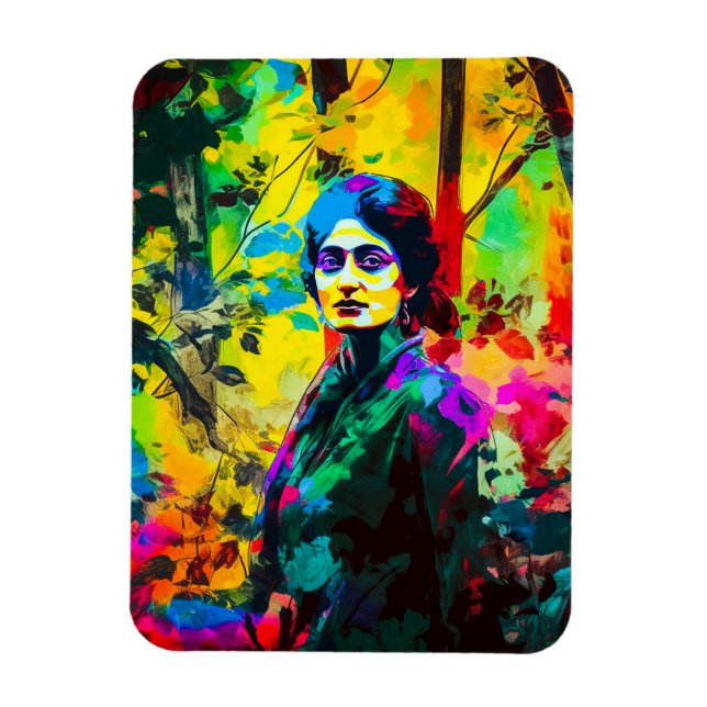 Lebhafte Herbstschönheit Magnet (Vertikal)