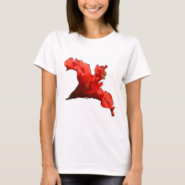 Lebhafte Hibisken-Blume T-Shirt