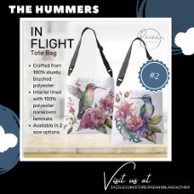 Lebhafte Hummingvögel im Flug Tote Beutel